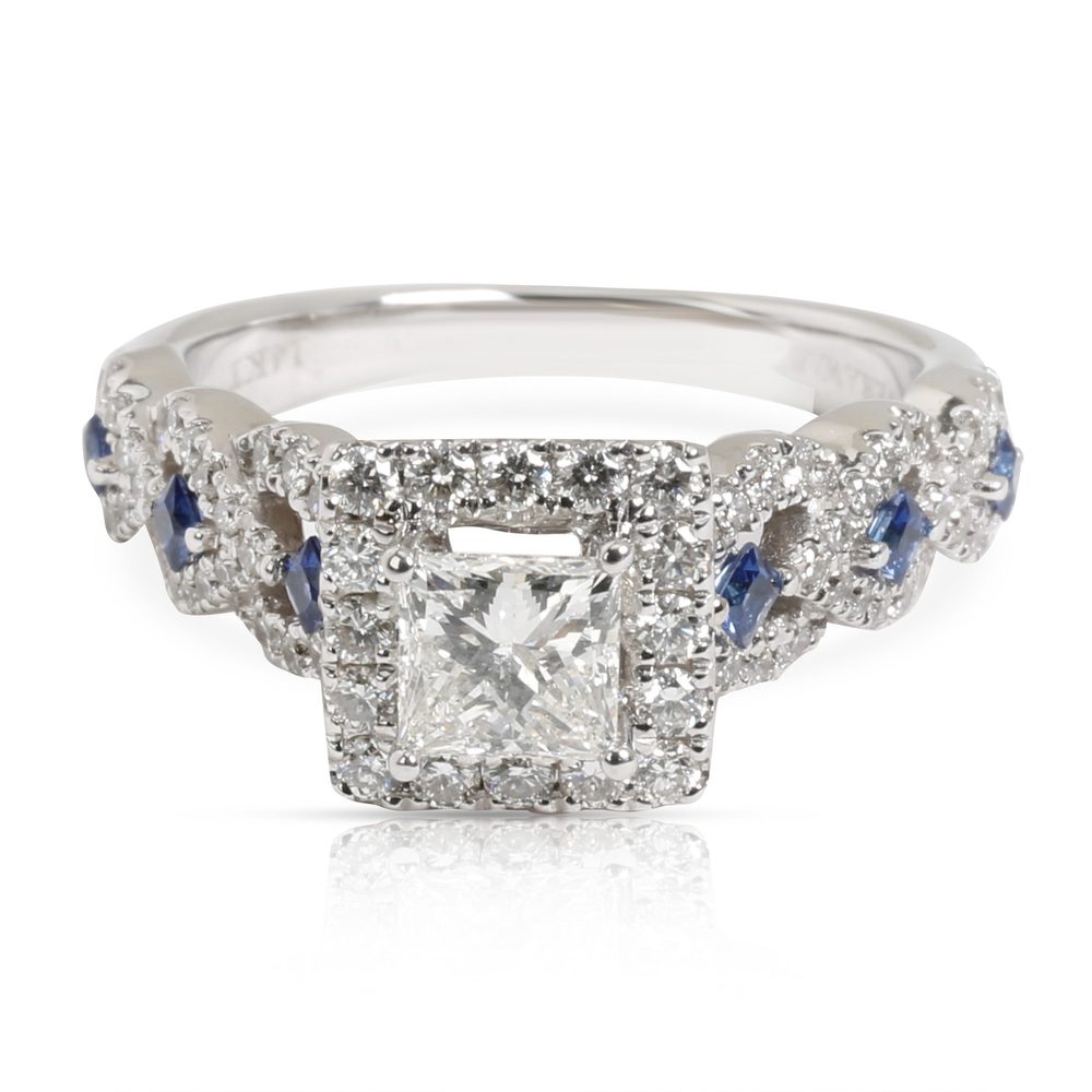 Vera Wang Love Collection Diamond & Sapphire Engagement Ring in 14K Gold 1 CTW